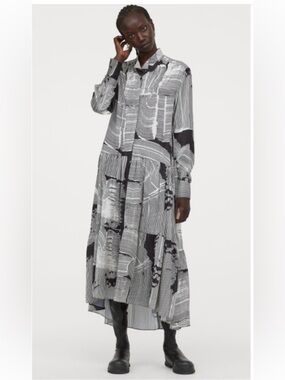H&M Patterned Wide Dress